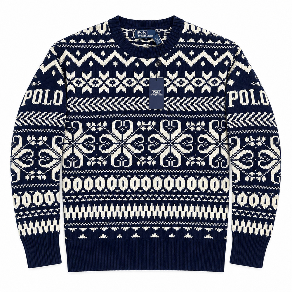 Polo Ralph Lauren Snowflake Sweater Size 2XL Nordic Wool Blend Chunky Knit